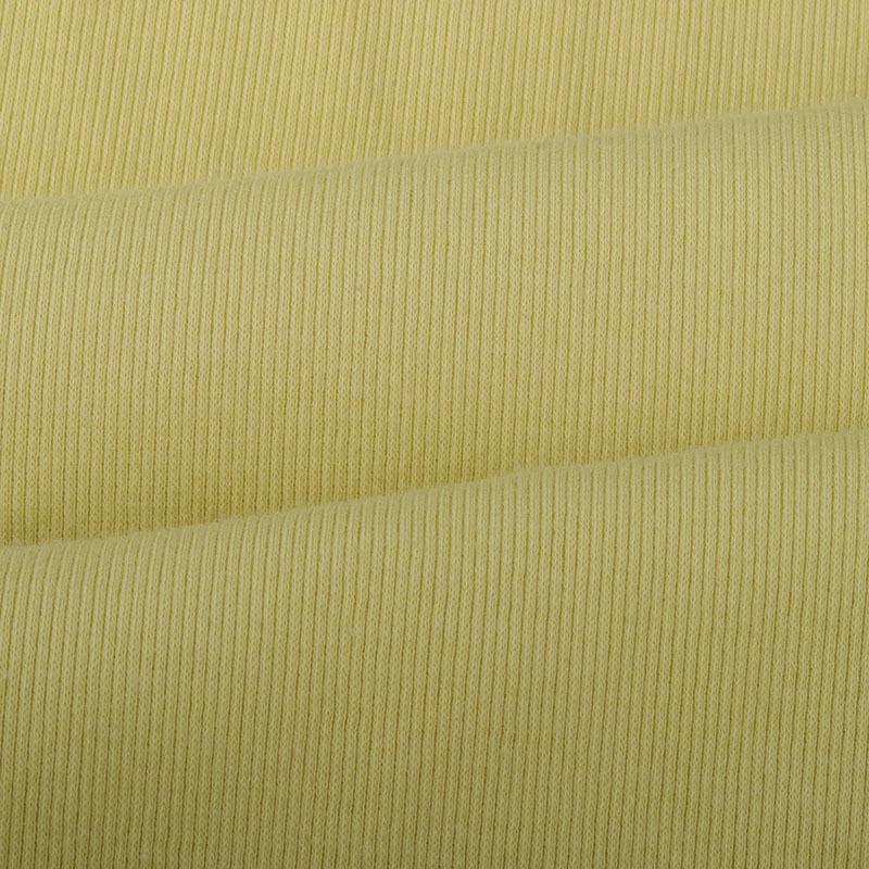 220g/260g/300g Weicher Elastischer 2x2 Gerippter Reiner Baumwollstrickstoff