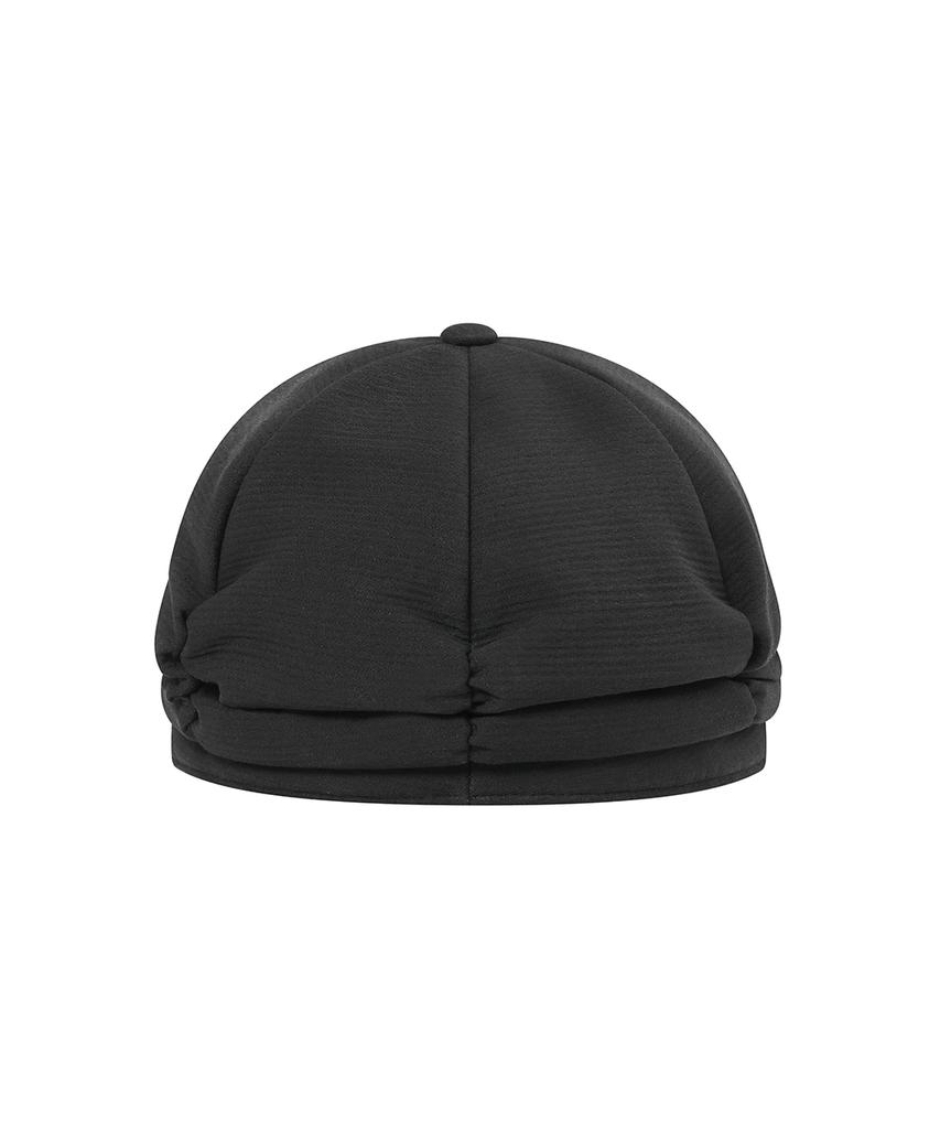 MISEKI SEOUL Pleats Shirring Cap Black