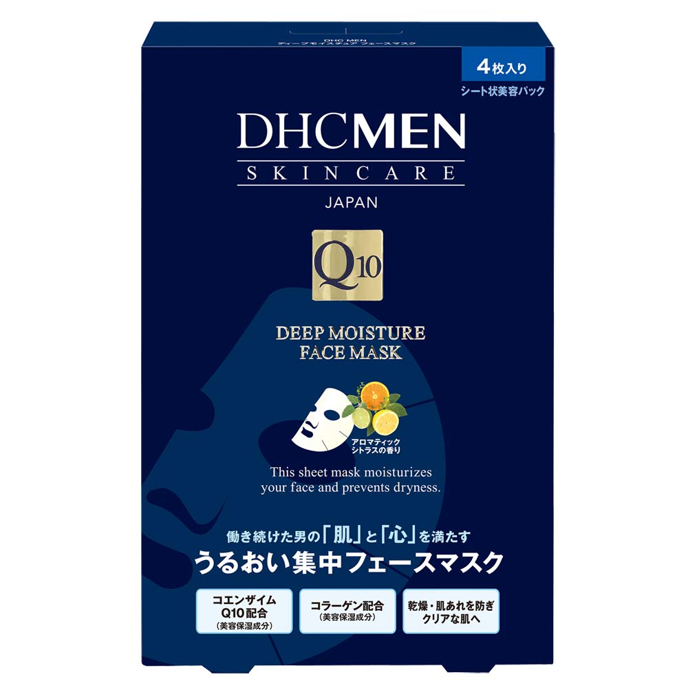 DHC MEN Deep Moisture Face Mask (Sheet Pack) [4 Sheets