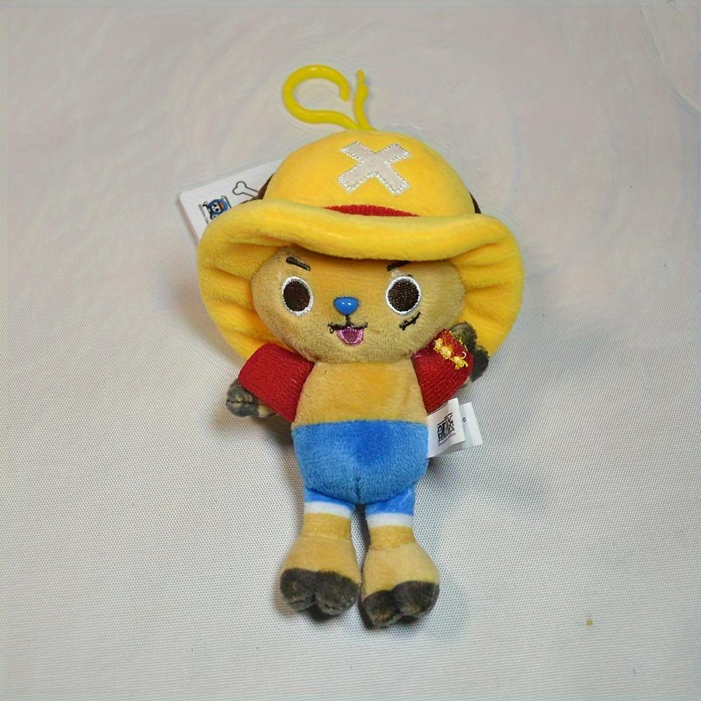 Original 12Cm One Piece Anime Figure Zoro Luffy Chopper Plush Toys Cute Cartoon Plushie Stuffed Dolls Pendant Kids Xmas Gifts