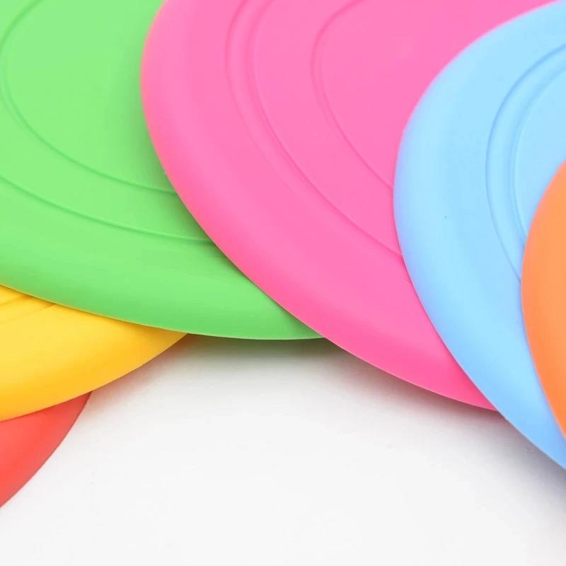 Dog Round Interactive Toys Safety Silicone Flying Discs Wholesale Small Large Dogs Bite Resistant Training Pet Supplier 1PC 5