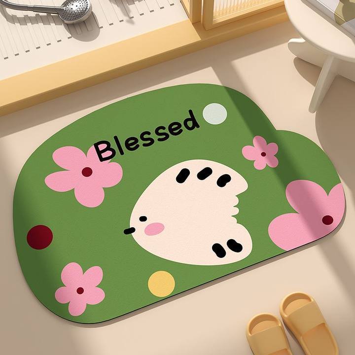 

Дорожный щенок коврик для пола у двери ванной комнаты коврик для двери туалета ванной комнаты бытовая входная дверь противоскользящий впитывающий быстросохнущий коврик для ног 40X60cm 15.7X23.6in