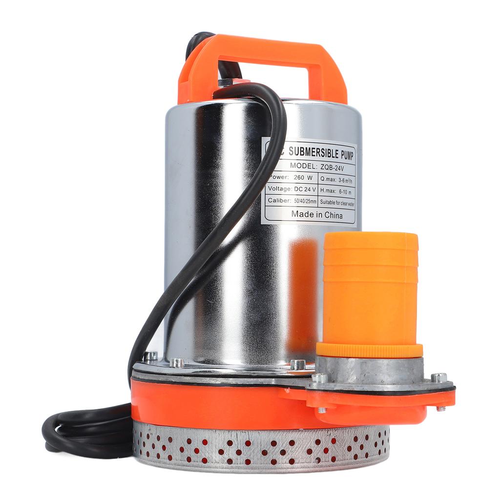 DC24V 260W Tauchpumpe Hochhubwasserpumpe 1 Zoll 1,5 Zoll 2 Zoll Auslassanschluss für Gartenteich 