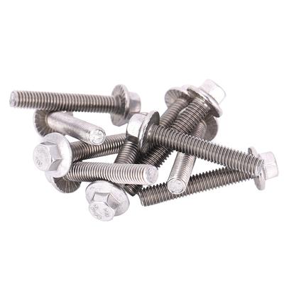 10pcs M6 Acero Inoxidable SS304 Tornillos de Brida Hexagonal Cabeza de Arandela de Copa Pernos Sujetador