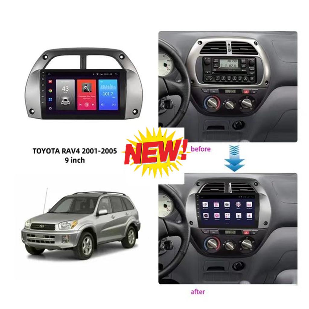 9 Inch Car Radio Dashboard Frame Fascia Installation Frame for Toyota RAV4 2001-2006