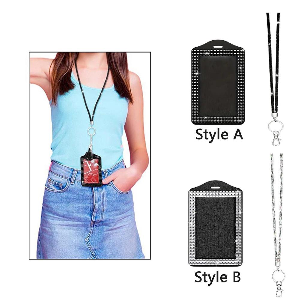 Case ID Card Cover Fashion Holder with Lanyard for Wedding School Game Cards