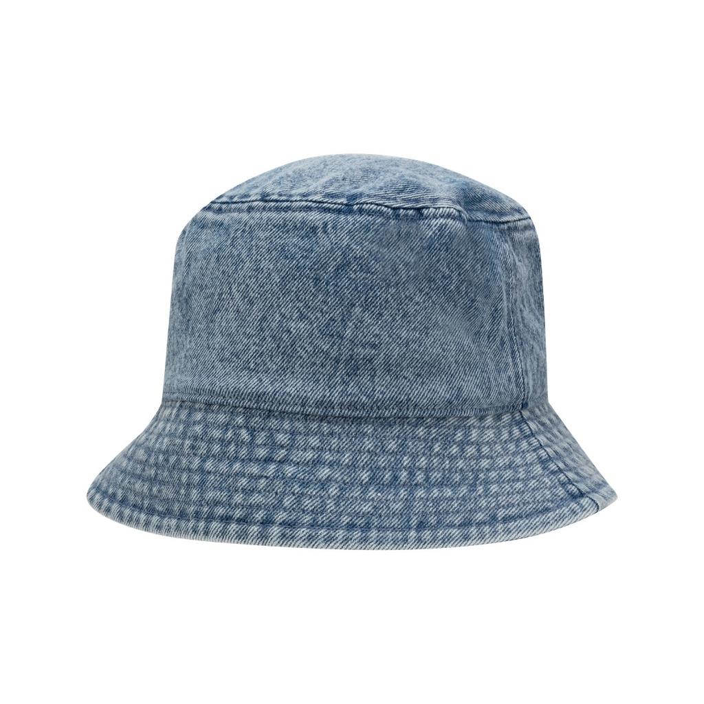 Calvin Klein Minimalist Embroidered Letter Cotton Trendy Denim Fisherman Hat Unisex Hats Light-Blue HX0336-407