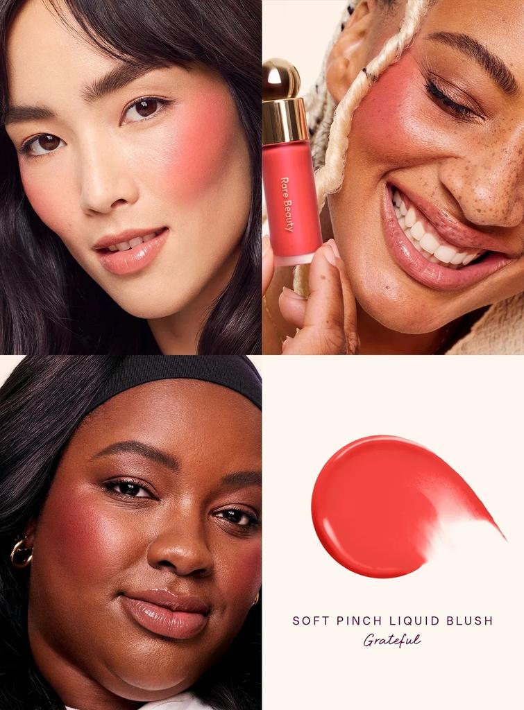 Rara beleza batom blush creme Grace blush líquido à prova d'água Mositure contorno facial sombra blush líquido maquiagem rechonchudo