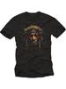 Native American Graphic T-shirt- Warrior Design with Feather Headdress. Cool Indian T-shirt