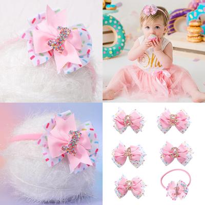 Lovely Bowknot Headband /Hair Clip for Little Girls Aged 1 Year To 6 Years Comfortable Birthday Party Headwear/Hairpin