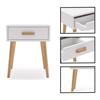 Luna bedside cabinet white, bedside table