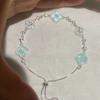 Flower Zircon Hollow Silver Bracelet For Women With Elegant Design Gift For Spring 2026