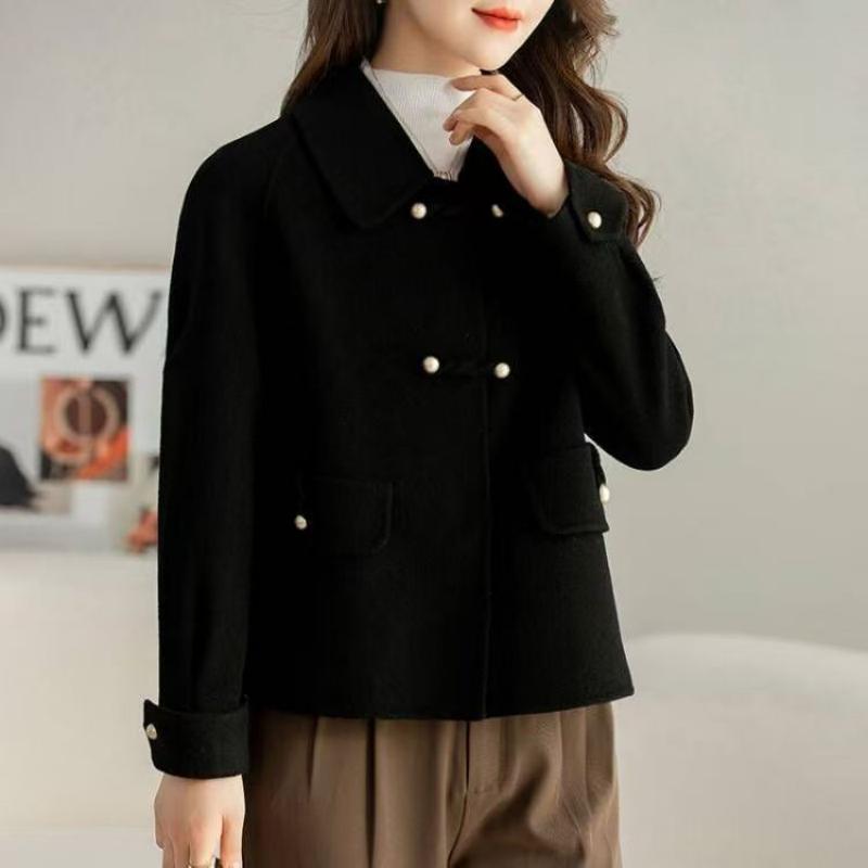 

New fashion short dragon and phoenix coat loose large size women s clothing autumn and winter foreign style coat women 4XL чорний
