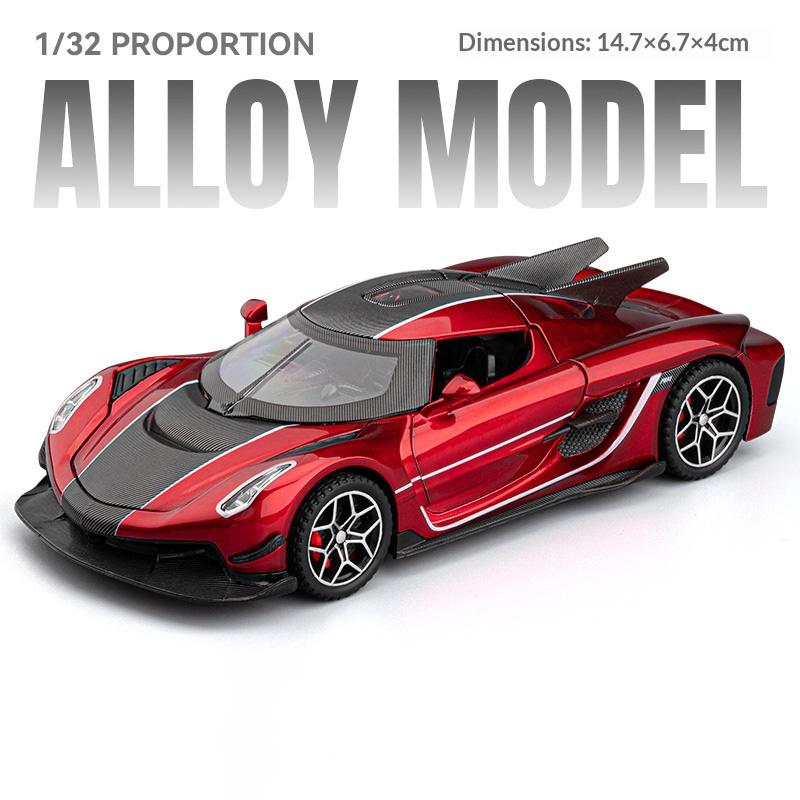 1:32 Koenigsegg jesko car model children's alloy sports car toy car collection ornaments boy gift