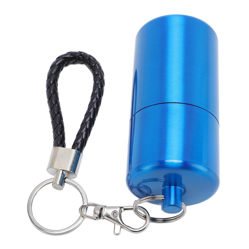 Metall-Aufbewahrungsrohr Flaschenbehälter mit Deckel Schlüsselanhänger Luftdicht Aluminium Wasserdicht für Outdoor-Campingausflug
