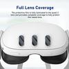 Lens Films Hard Sleeves Cover for Quest3 VR Headset Protective Films Tempered Glass Lens Guards Set