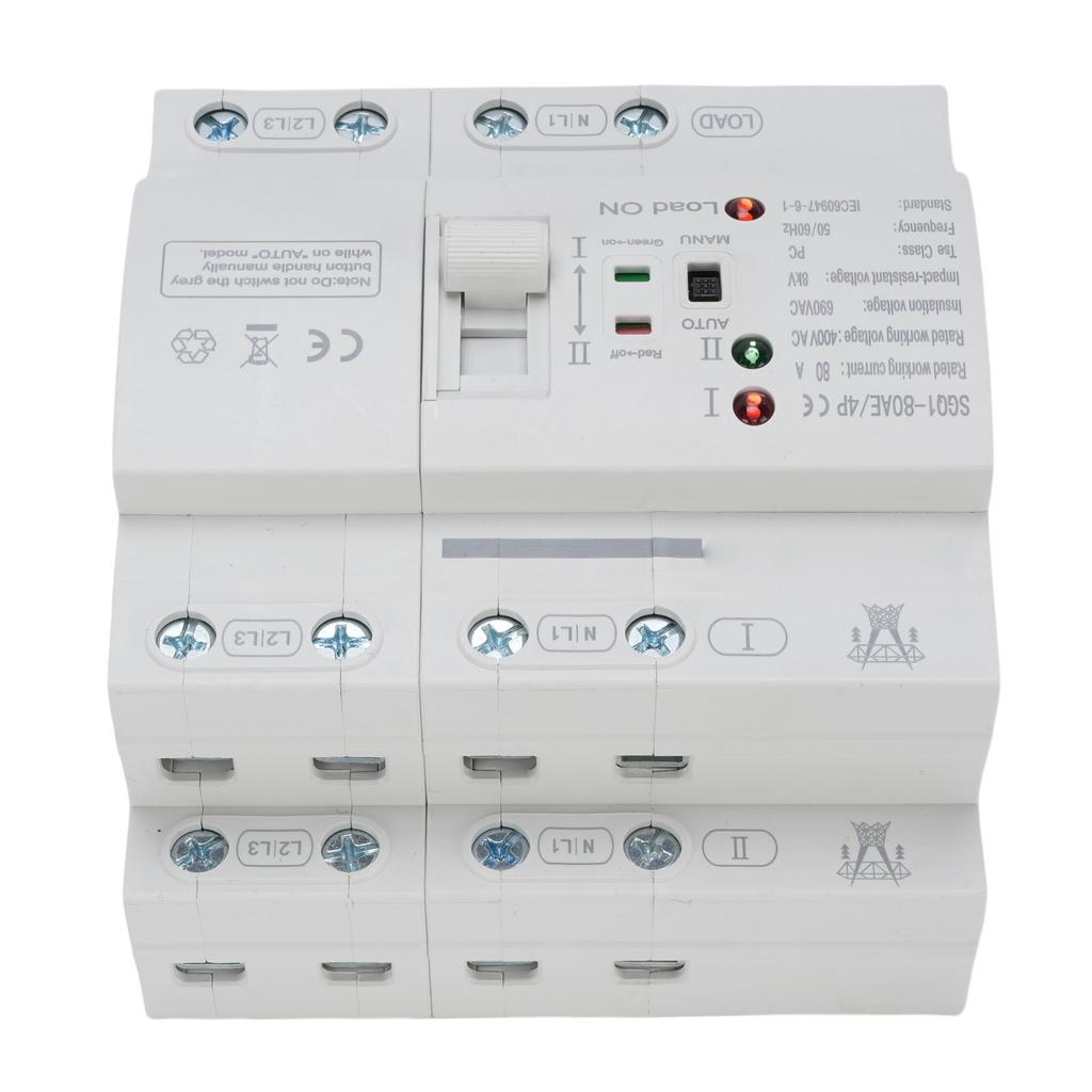 Dual Power , 4P 80A Emergency Automatic Transfer for Home Millisecond ing with Electronic