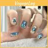 Stylish Blue Island Handmade Cat Eye Nail Sticker For Fashionistas