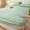 Class A maternal and infant grade solid color mattress three-piece set, cotton padded dust cover, washed cotton non-slip mattress cover