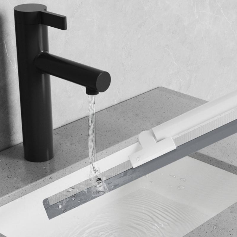 Silicone Floor Scraper Bathroom Squeegee NonSlip Grip Efficient Water Removal Home Cleaning Accessory