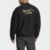 adidas Logo Embroidery Sports Jacket Men Outerwear Black HT1991
