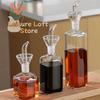 Leak-Proof High Borosilicate Glass Oil Dispenser Airtight Kitchen Bottle Dripless Soy Sauce Vinegar Seasoning Pot for Food