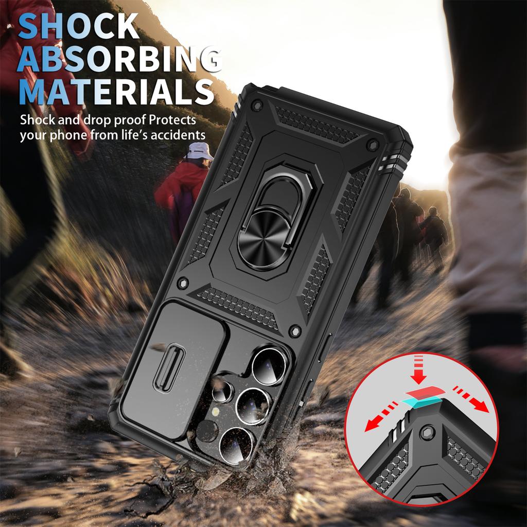 Protective Funda Case for Samsung Galaxy S26 Ultra S25 FE S24 Plus S23 S22 S21 A17 5G A56 A36 A16 A55 A35 A15 Armor Ring Cover