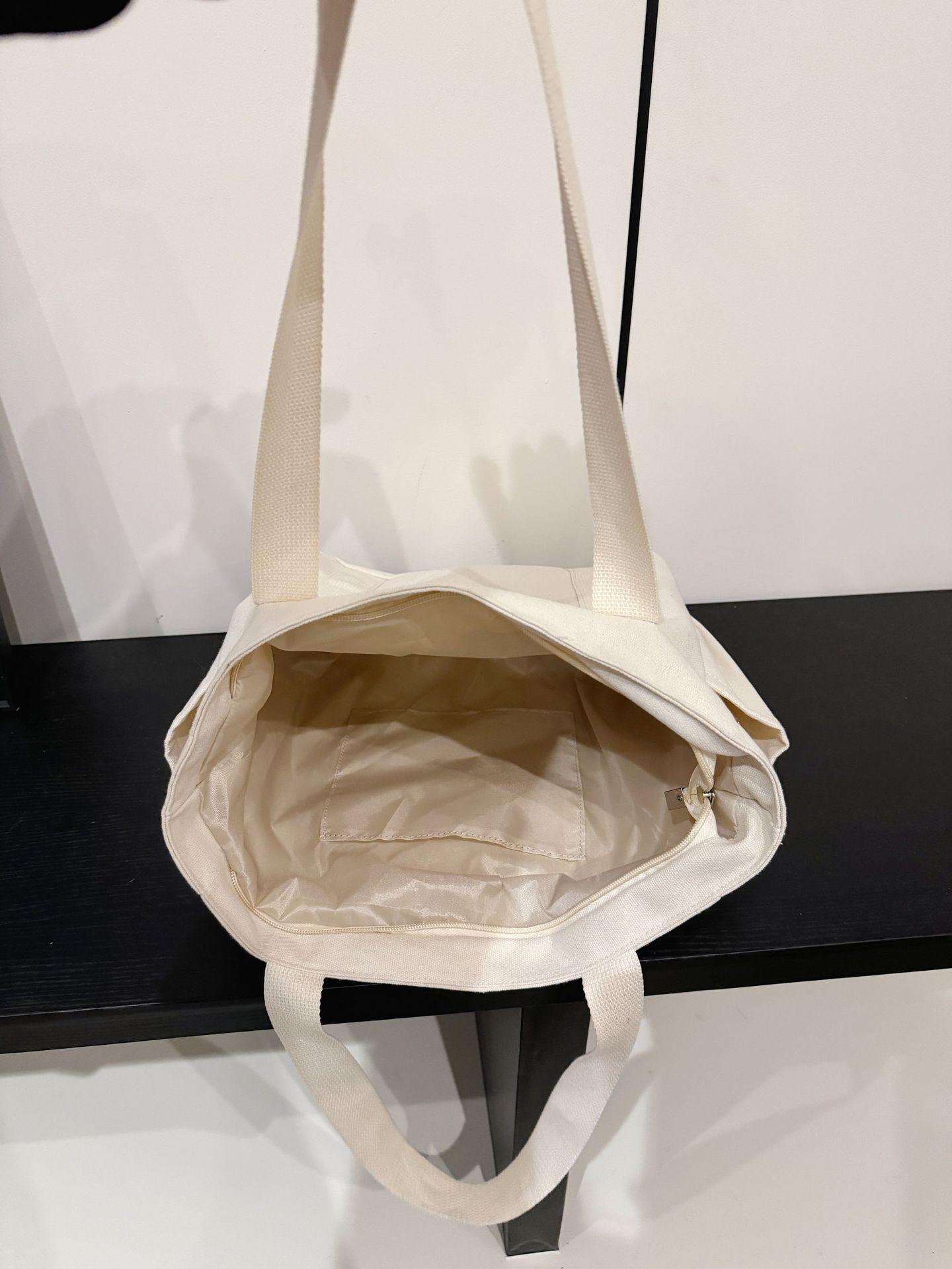 

2025 Универсальная холщовая женская сумка через плечо - Тоут большой вместимости для студенток