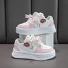 Milky Fufu Spring/Autumn Children's White Skate Shoes - Cute, Versatile, and Comfortable with Thick Soles
