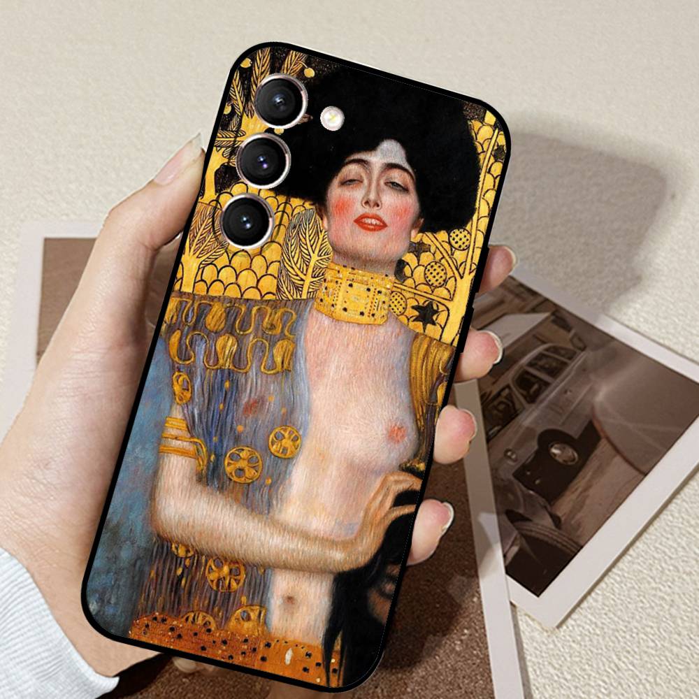 The Kiss Gustav Klimt Phone Case For Samsung Galaxy S21 S22 S23 S24ULTRA S25ULTRA FE Ultra Plus5G A52S S26 Soft Cover