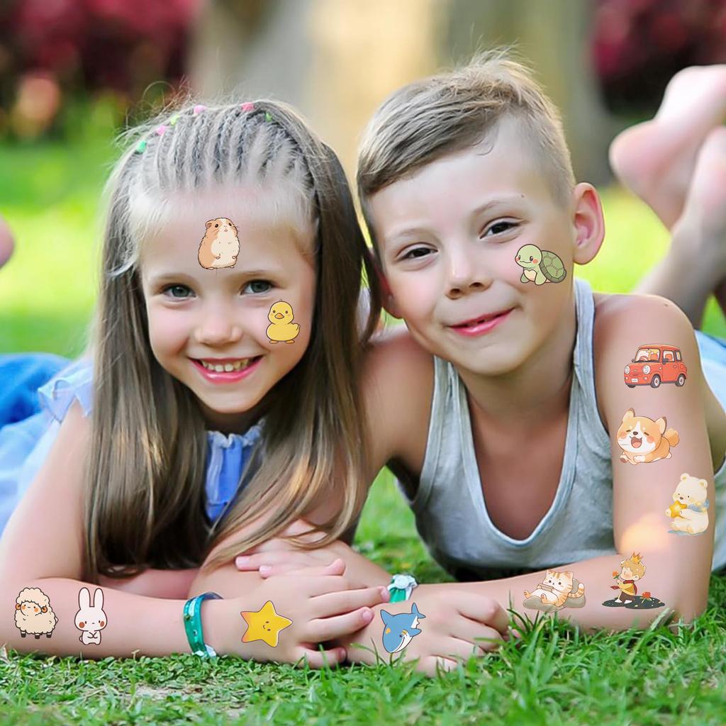 New Cartoon Ink Animal Tattoo Stickers Waterproof Party Gift Funny Face Stickers
