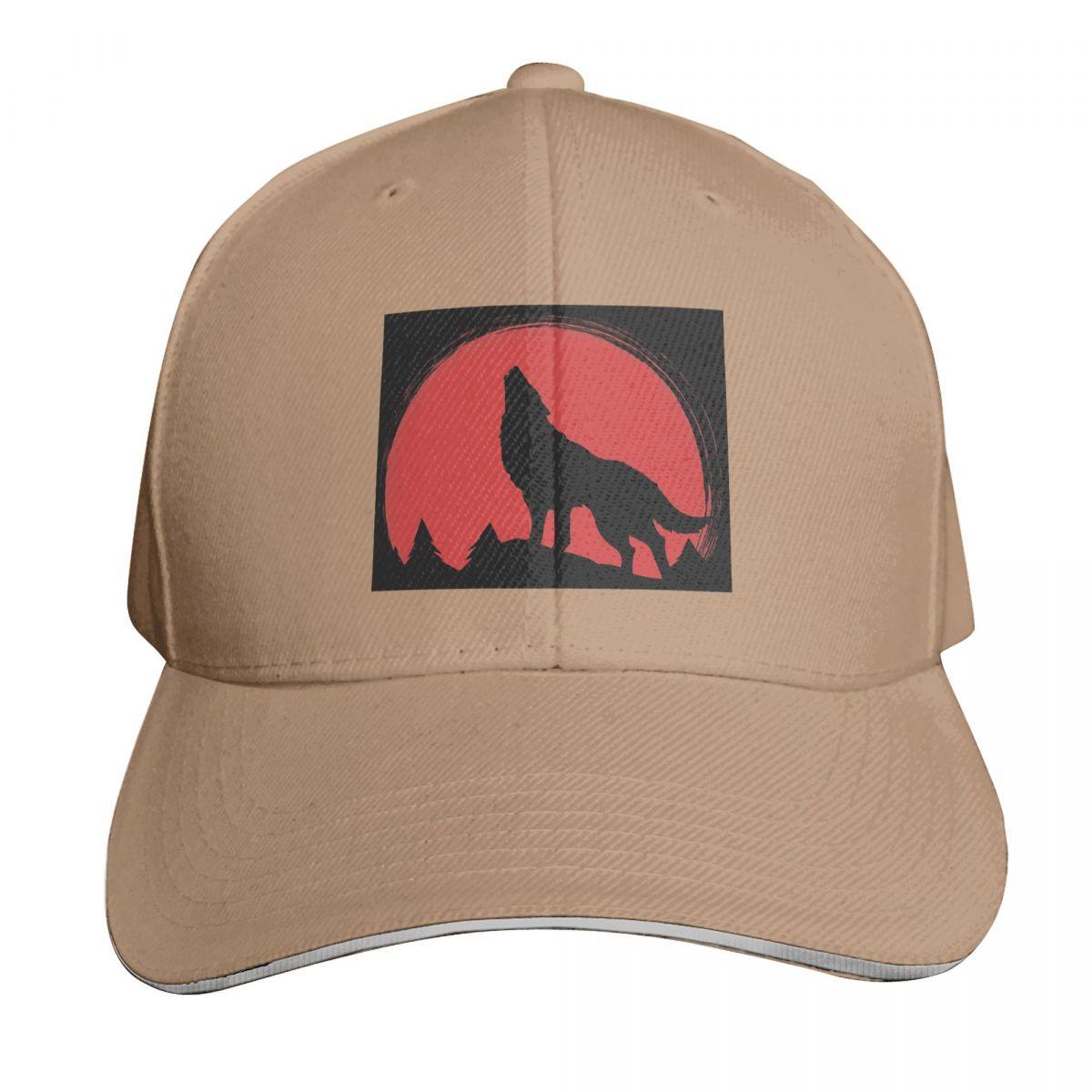 

Wolf Howl Of A Wolf Cap Fashion Casual Baseball Caps Adjustable Hat Hip Hop Summer Unisex Baseball Hats One Size