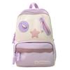 Color Block Student Schoolbag Large Capacity Backpack Women's Travel Backpack