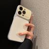 Litchi Pattern Phone Case Matte Textur Glass Large Window Phone Shockproof Case with Hanging Holes for iPhone17 ProMax/17 Pro