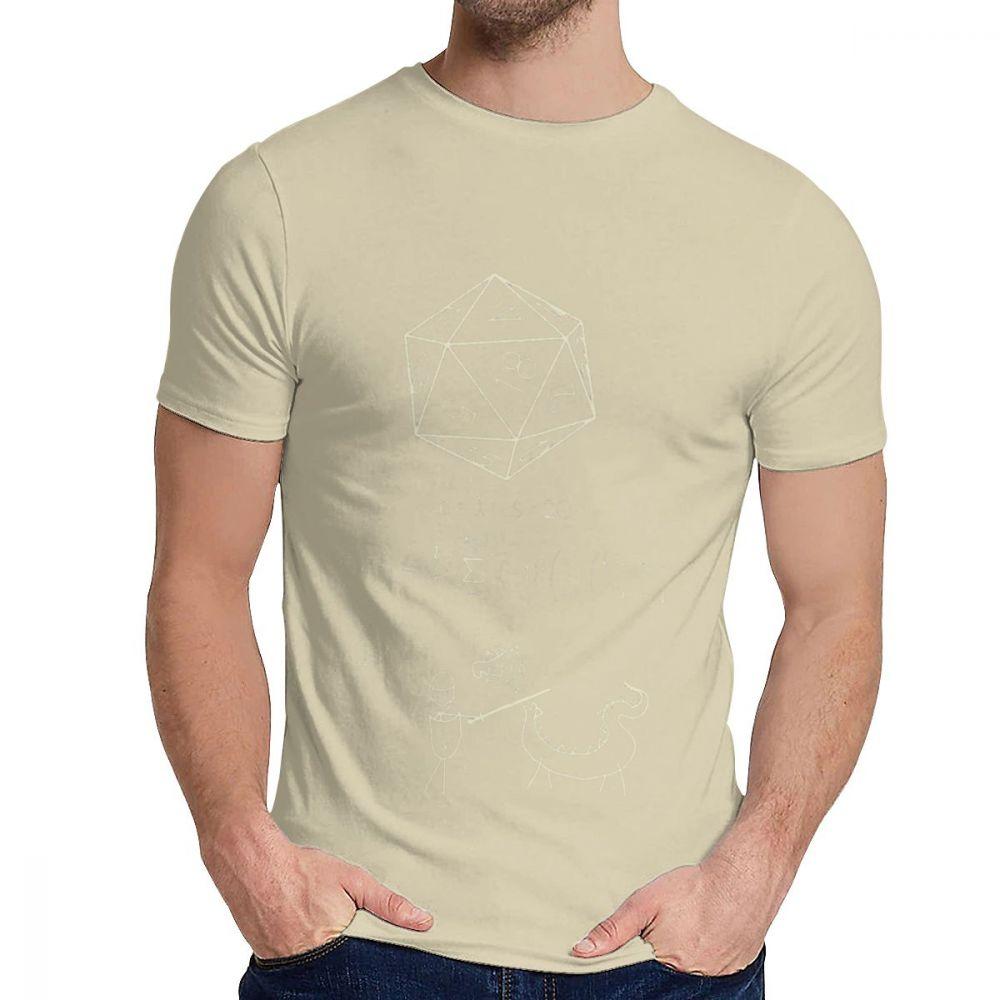 Graphic The Science Of 20 Sided Dice D20 Math Dragons Tee Shirt For Unisex Leisure Organic