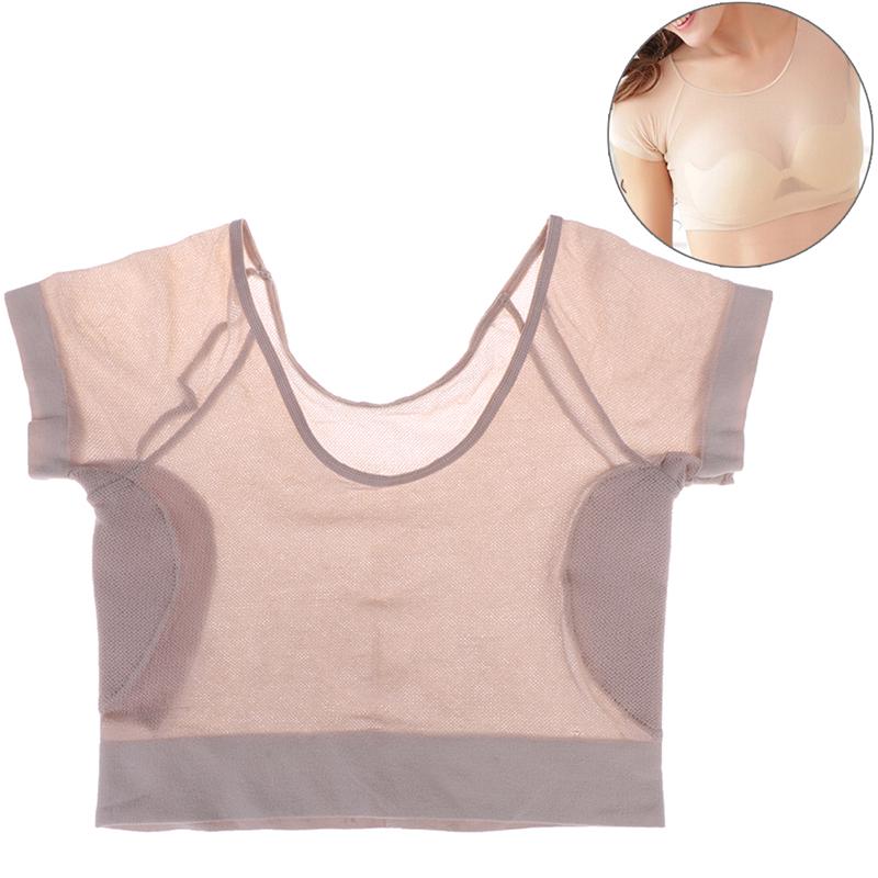 1X Underarm Sweat Pad Vest Top Armpit Excessive Perspiration Menopause Shield