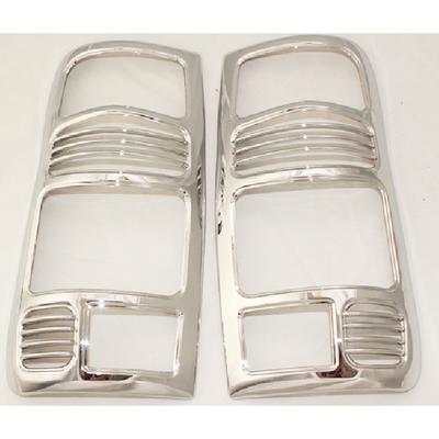 Rear Tail Light Lamp Cover Trim For 90-97 Toyota Land Cruiser FJ80 LC80 Chrome