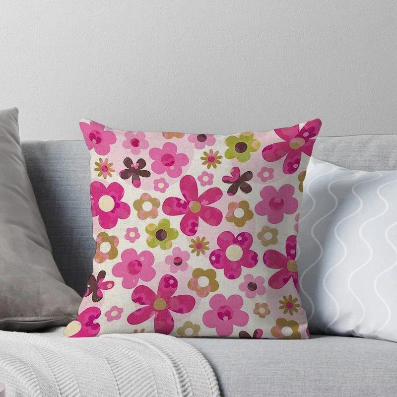 Haus Dekorativ Zuhause Kissenbezug für Sofa Kissenbezug 45*45 Nordisch 40*40cm 40x40cm 50x50 60x60 Wohnzimmer abstrakt schwarz grau