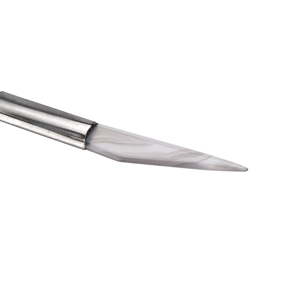 Knife Tipped Wooden Handle Agate Knife Burnishing Polishing Jewelry Tool