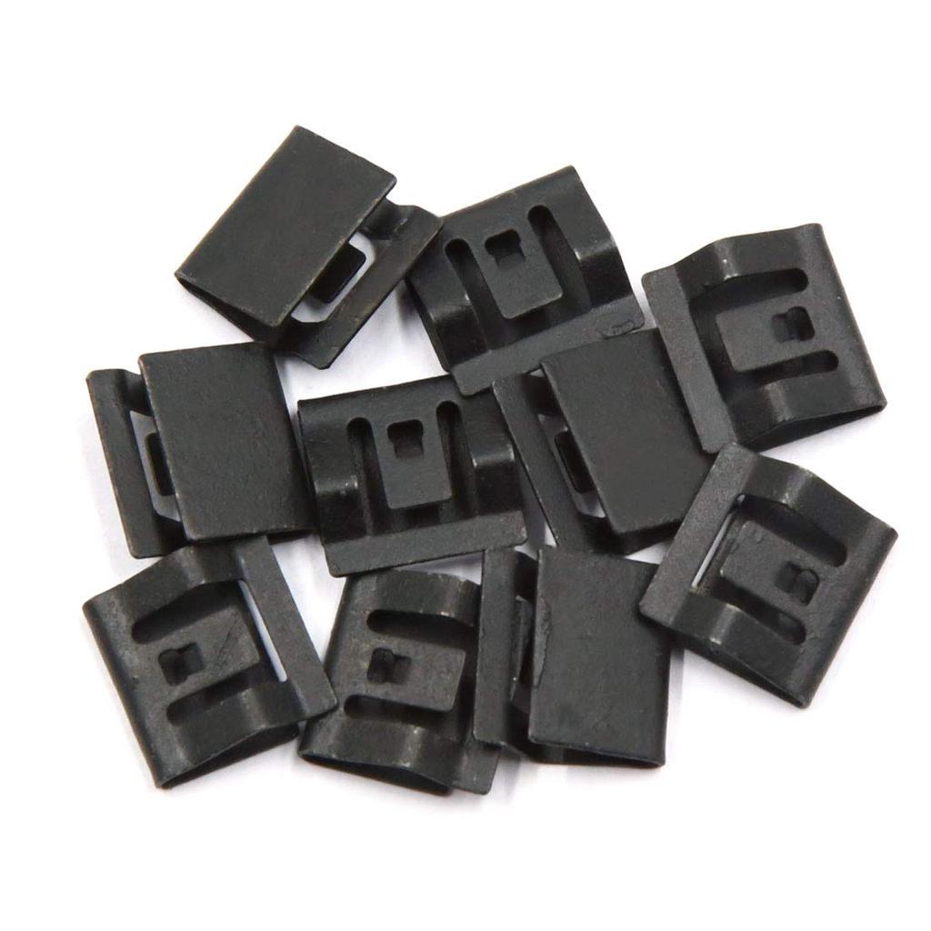 uxcell Metal Retainer Clip Auto Console Dashboard Molding Trim Clip 14mm x 13.8mm Pack of 10