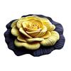 Yousheng Diatomaceous Earth Floor Mat 3D Realistic Flower Pattern Non-Slip Backing Door Mat Living Room Bathroom Kitchen Absorbent Mat