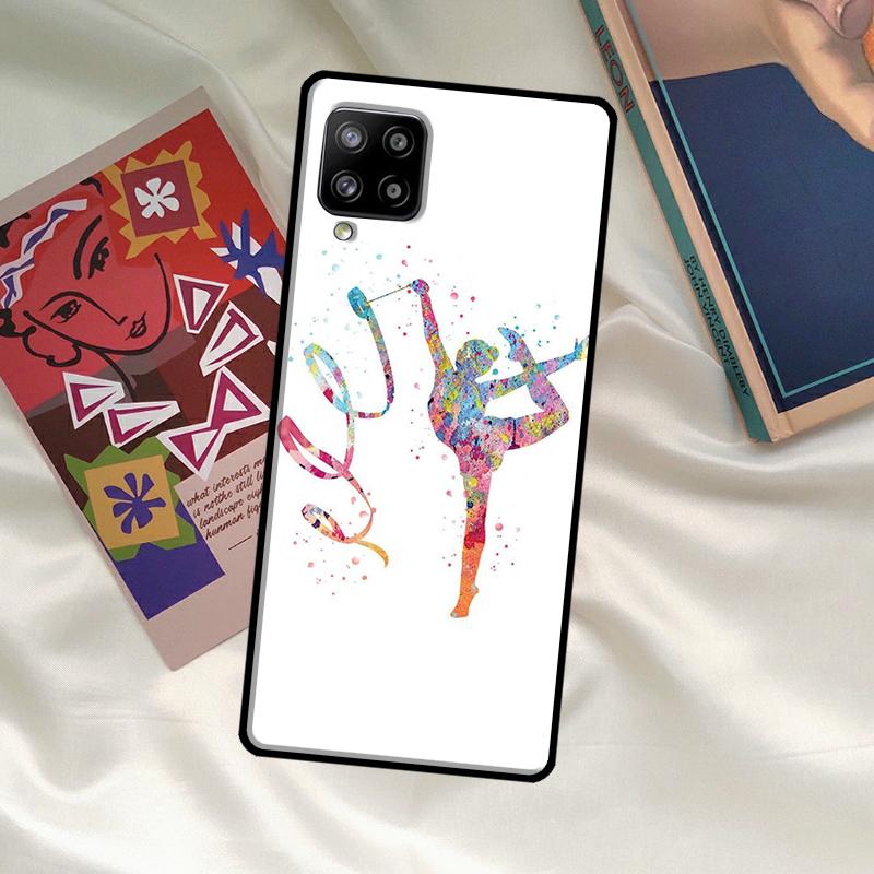 Gymnastics Watercolor Printing Cover For Samsung Galaxy A14 A34 A54 A12 A22 A32 A52 A72 A13 A23 A33 A53 A52S A71 A51 Case