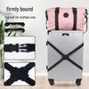 8-Shaped Multi-Functional Luggage Strap with Leather Case for Suitcase and Checked Baggage