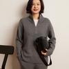 Women's Cashmere Half-Zip Hoodie Sweater - 2024 Autumn/Winter Collection