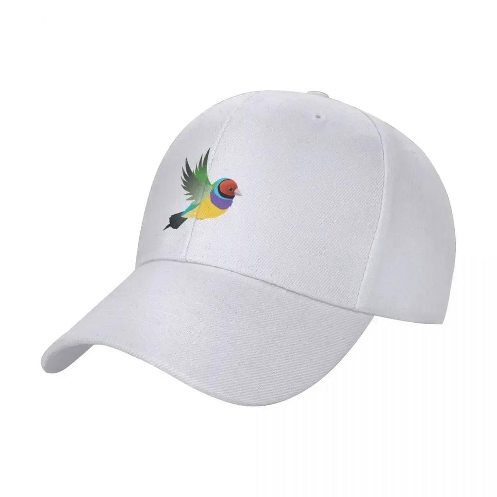 Flying gouldian finch Baseball Cap Sun Cap Designer Hat Fluffy Hat Horse Hat Womens Beach Outlet Mens