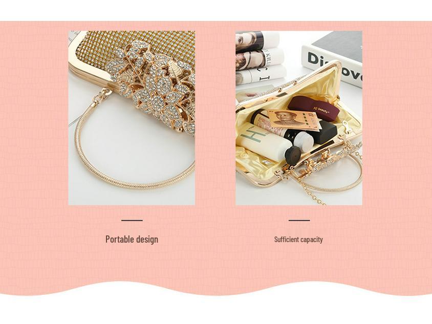 European & American Diamond Bling Evening Shoulder Crossbody Bag