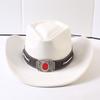 Popolari cappelli western da cowboy classici in camoscio europei e americani, cappelli da cowboy alla moda retrò da uomo e da donna
