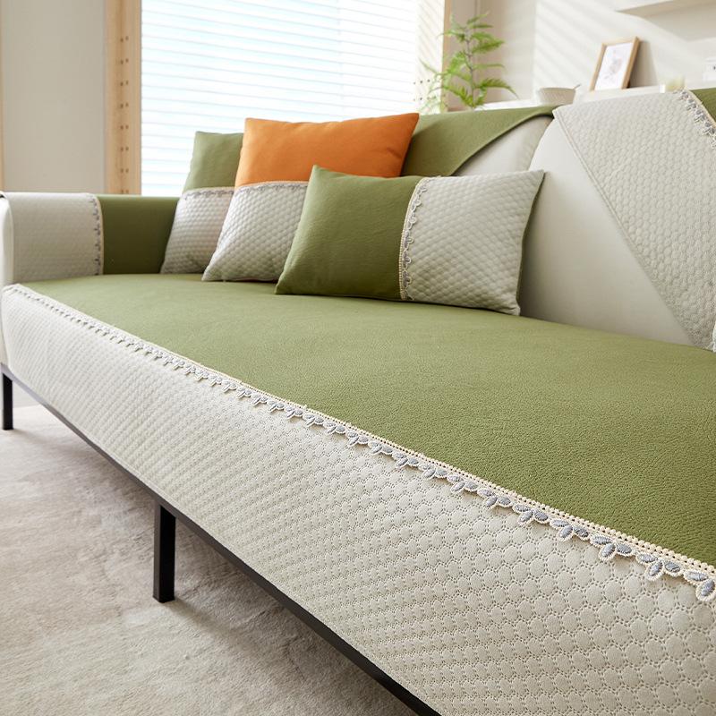 Waterproof Sofa Cushion Pet Urine-Proof Four Seasons Universal Fabric Simple Non-Slip Seat Cushion Nordic Summer Sofa Cover