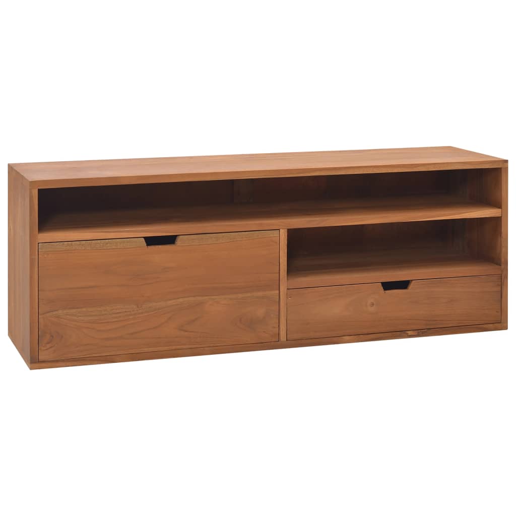 TV-Schrank 110 x 30 x 40 cm Massives Teakholz