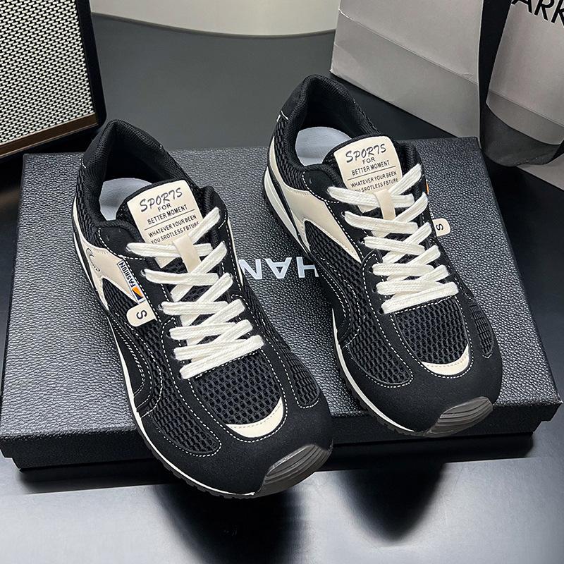 Korean Version of Fashionable Versatile Soft-soled Breathable Casual Sports Shoes for Women's Summer 2025 New Splicing Cotton Forrest Gump Shoes